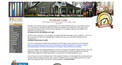 Desktop Screenshot of primehomeinspection.com